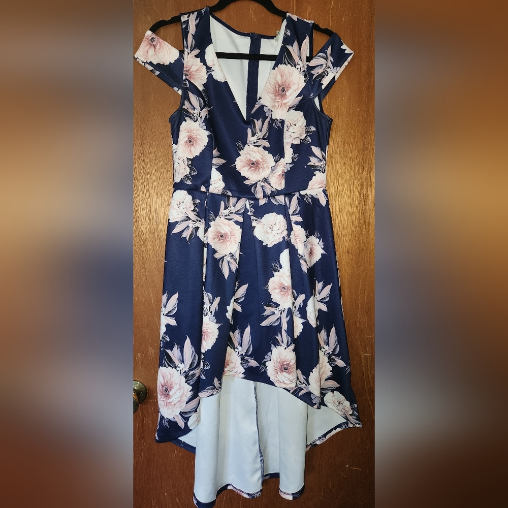 Charlotte Russe Large navy floral dress
